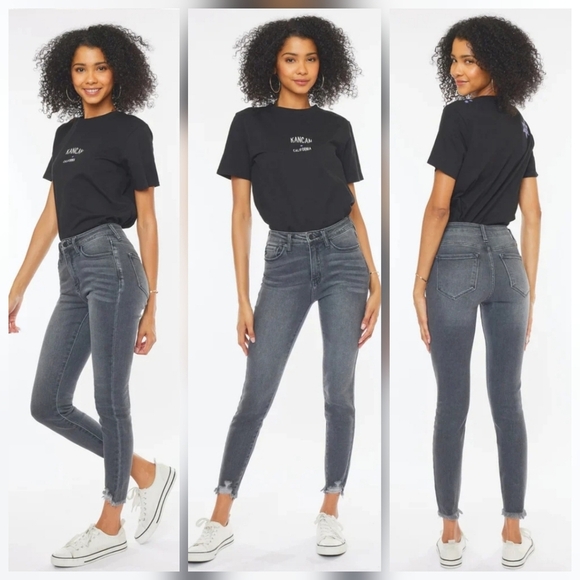 KanCan Denim - ❤️ NWOT! KANCAN ESTHER HIGH RISE GRAY ANKLE SKINNY JEANS, 6 (28)